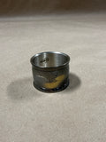 Set of 6 Black Enamel Japanese Napkin Rings with Gold Etchings And Silver With Box // 2 Sets Available // *** Priced Individually ***