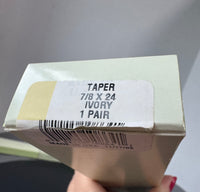 Pair of Yankee Candle Ivory 24” Taper Candles in Boxes
