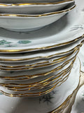 87-Piece Mitterteich Bavarian Green Ming Floral China Set