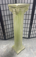 Plaster Column Plant Stand