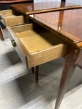 Baker Pair of Drop Leaf End Tables with Drawer