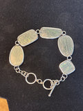 Sterling Bracelet with Abalone-Style Links