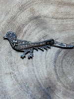 Sterling/Marcasite Pheasant Pin