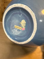 Periwinkle Haeger Style Vase With Bow