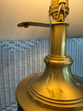Pair of Lenox by Quoizel Porcelain & Brass 3-Way Lamps (WORKS)