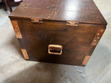 Square Trunk with Copper Tone Accents