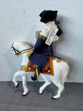 (E) General George Washington on Horse 1991 Signed Colonial Williamsburg Gladys Boalt Hand Made Ornament