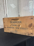 Seabrook Farms Co. Vintage Wooden Crate
