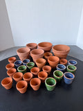 Lot Of Terra Cotta Planters And Mini Orchid Planters
