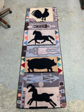 Claire Murray Animal Hook Rug/Runner (79"x26")
