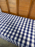 Blue Gingham Square Tablecloth