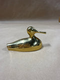 (A) Pair Of Brass Ducks
