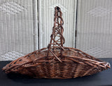 XL Vintage Woven Willow Gathering Basket