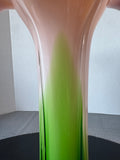Murano Style Large Calla Lily Art Glass Flower Vase