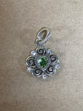 Brighton Pendant with Green Heart