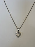 Sterling Necklace & Small Heart Pendant