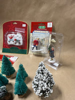 Lot Of Christmas Village Accessories