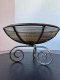 Heavyweight Wrought Iron Scroll Fruit Basket