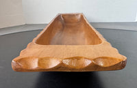 Mango Wooden Carved Boat Tray