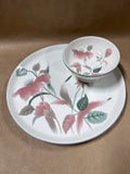Floral Mikasa Chips And Dip Set