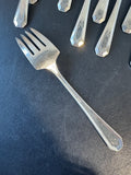 12-Piece WM Rogers Co. Silver Plate Salad Forks
