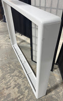 White Wooden Mountable TV Frame with Hardware