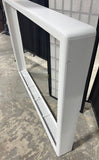 White Wooden Mountable TV Frame with Hardware