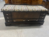 Lane Trunk with Embroidered Bench Seat