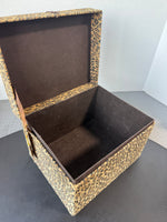 Raymond Waites Leopard Fabric Storage Box