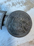 Liberty Quarter Dollar Vintage Brooch (B)