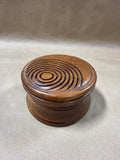 Handmade Wooden Red Cedar Trinket Dish With Lid - Signed