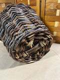 Large Rustic Woven Basket with Side Handles (S)