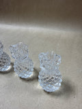 Williams Sonoma Glass Pineapple Candle Taper Holder - Set Of 4
