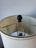 Black Metal Candlestick Style Table Lamp (WORKS)