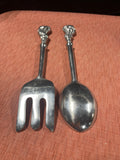 Seahorses Pewter Salad Fork/Spoon Set