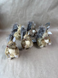 6 Piece Raz Imports Squirrel Ornaments
