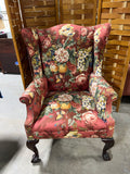 Floral Wingback Chair