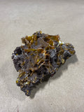 (Q) Amber Colored Vanadinite Crystal Specimen