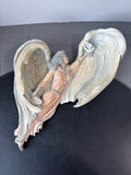 Brian Davis Style Heavyweight Relief Flying Angel Hanging Sculpture