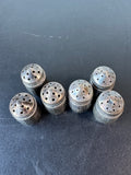 6-Piece Mini Sterling Silver Salt & Pepper Shakers