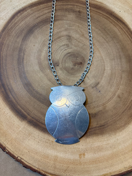 Necklace with Large Owl Pendant