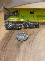 Vintage Sterling Seahorse Screw-On Earrings