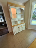 Ashley Furniture Two Tone 2 Piece Hutch***HEAVY ITEM***READ DETAILS ON PICK UP POLICY***