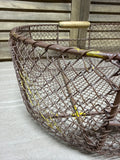 Chicken Wire Basket With Wooden Handles