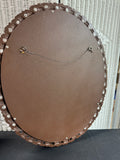 Heavyweight Oval Resin Mirror in Bronzed Glitter