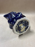 Blue Agate Spongeware Bennington Pottery Pitcher