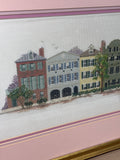 Cross-Stitch Rainbow Row; Charleston, SC