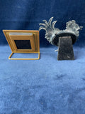 Two Small Whimsical Metal Picture Frames