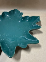 (A) Green Ceramic Leaf Tray