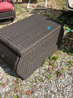 Rattan Patio Coffee Table with Storage